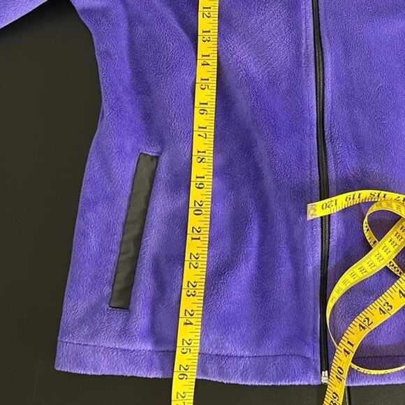 Fila Sport Purple and Gray Fleece Full Zip  Activewear Utility Jacket Size L - Picture 10 of 10